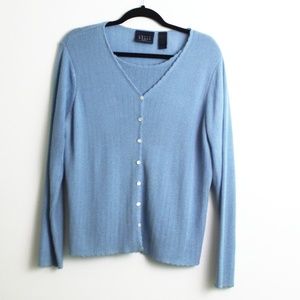 Crazy Horse Liz Claiborne Sweater Cardigan Sz XL